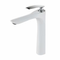 White Taps Basin Mixer